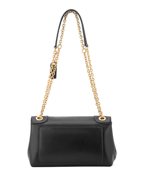 NINE WEST HANDBAGS ARPANA LEATHER CONVERTIBLE XBODY FLAP BLACK