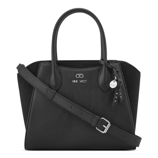 Nine West Handbags PHILIPPA SATCHEL BLACK - Nine West Canada