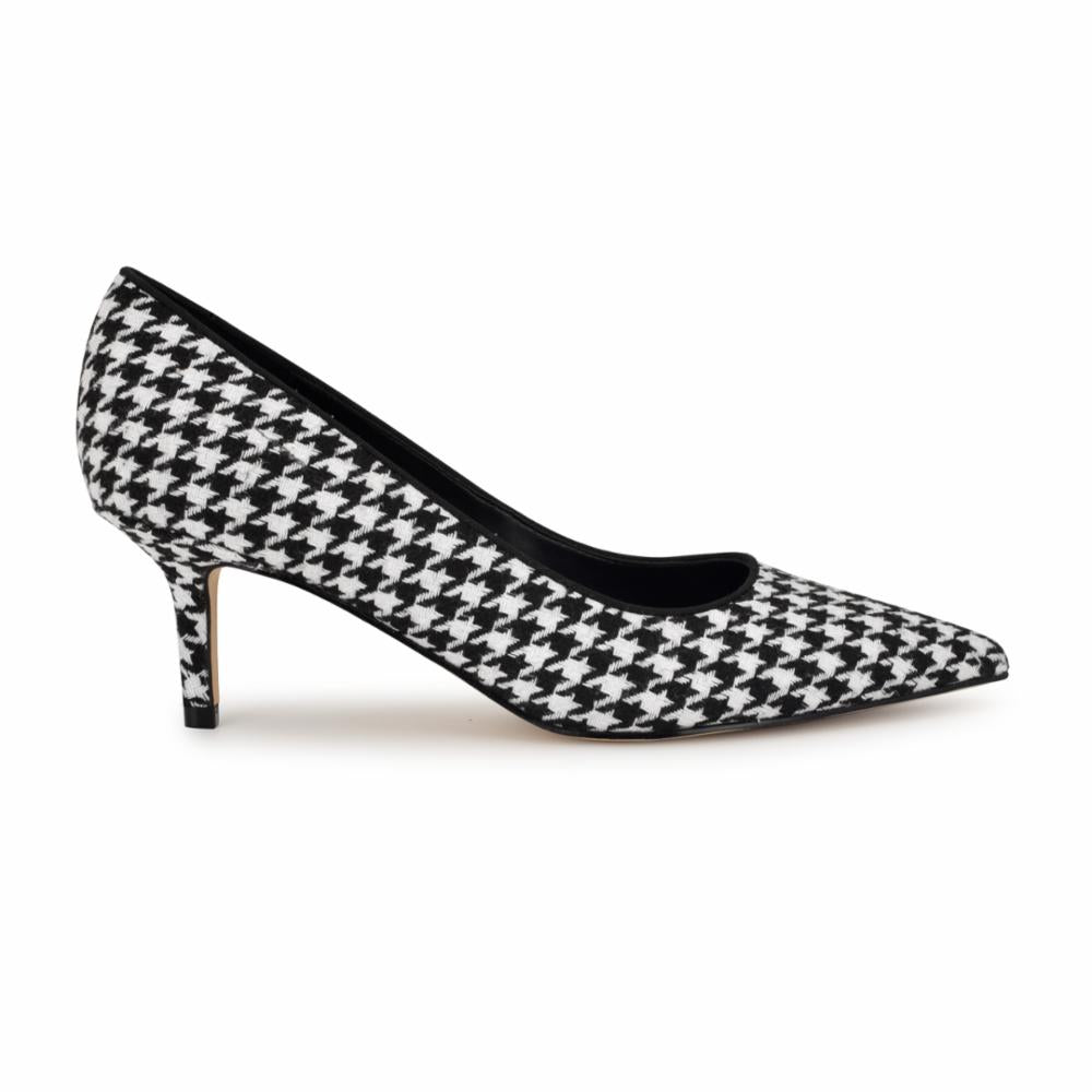 Nine West ARLENEP2 BLACK+WHITE/BLACK/CT HOUNDSTOO