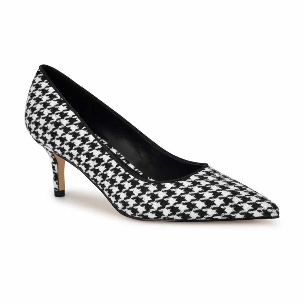 Nine West ARLENEP2 BLACK+WHITE/BLACK/CT HOUNDSTOO