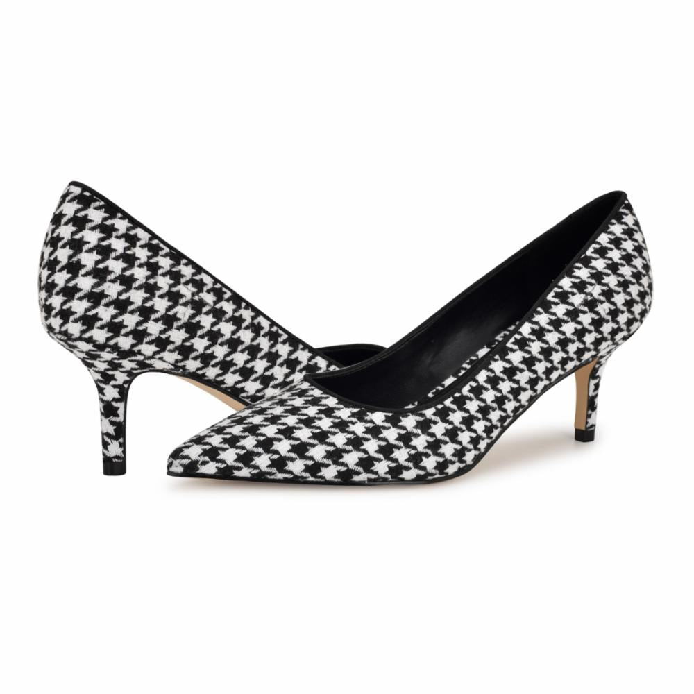 Nine West ARLENEP2 BLACK+WHITE/BLACK/CT HOUNDSTOO