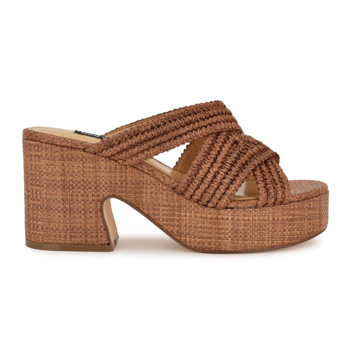 Nine West BEMAY2 DK BROWN237/QY CROSS WOVEN PT