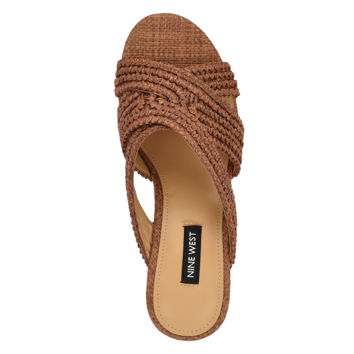 Nine West BEMAY2 DK BROWN237/QY CROSS WOVEN PT