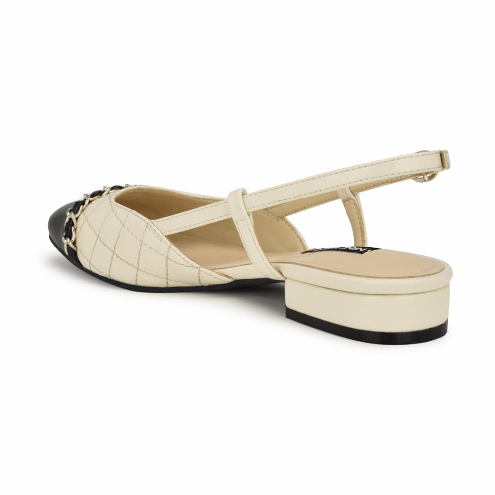 Nine West CHARME3 CHIC CREAM NW/BLK/BLK/SUPER NA