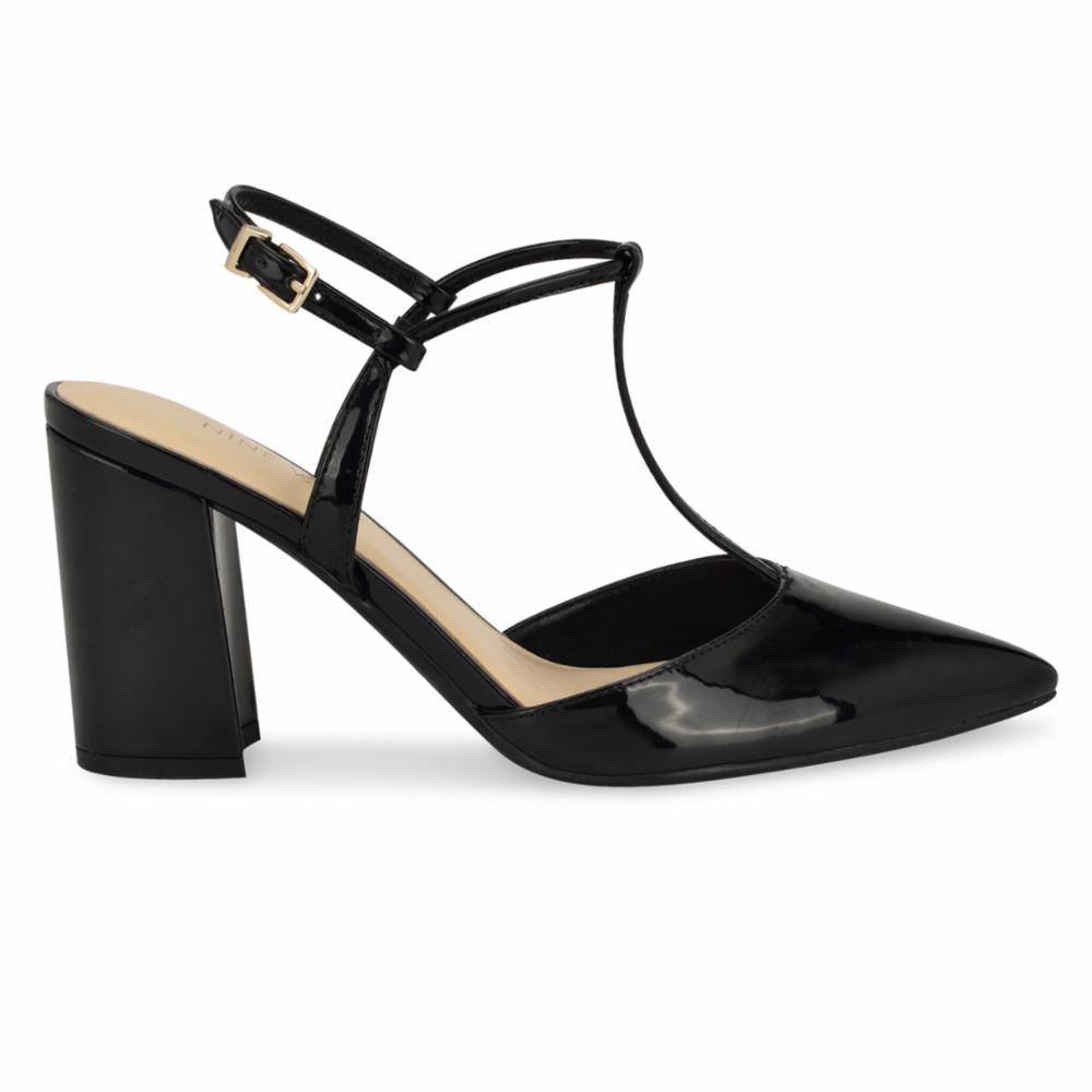 Nine West CINEA3 BLACK/JC PATENT PU