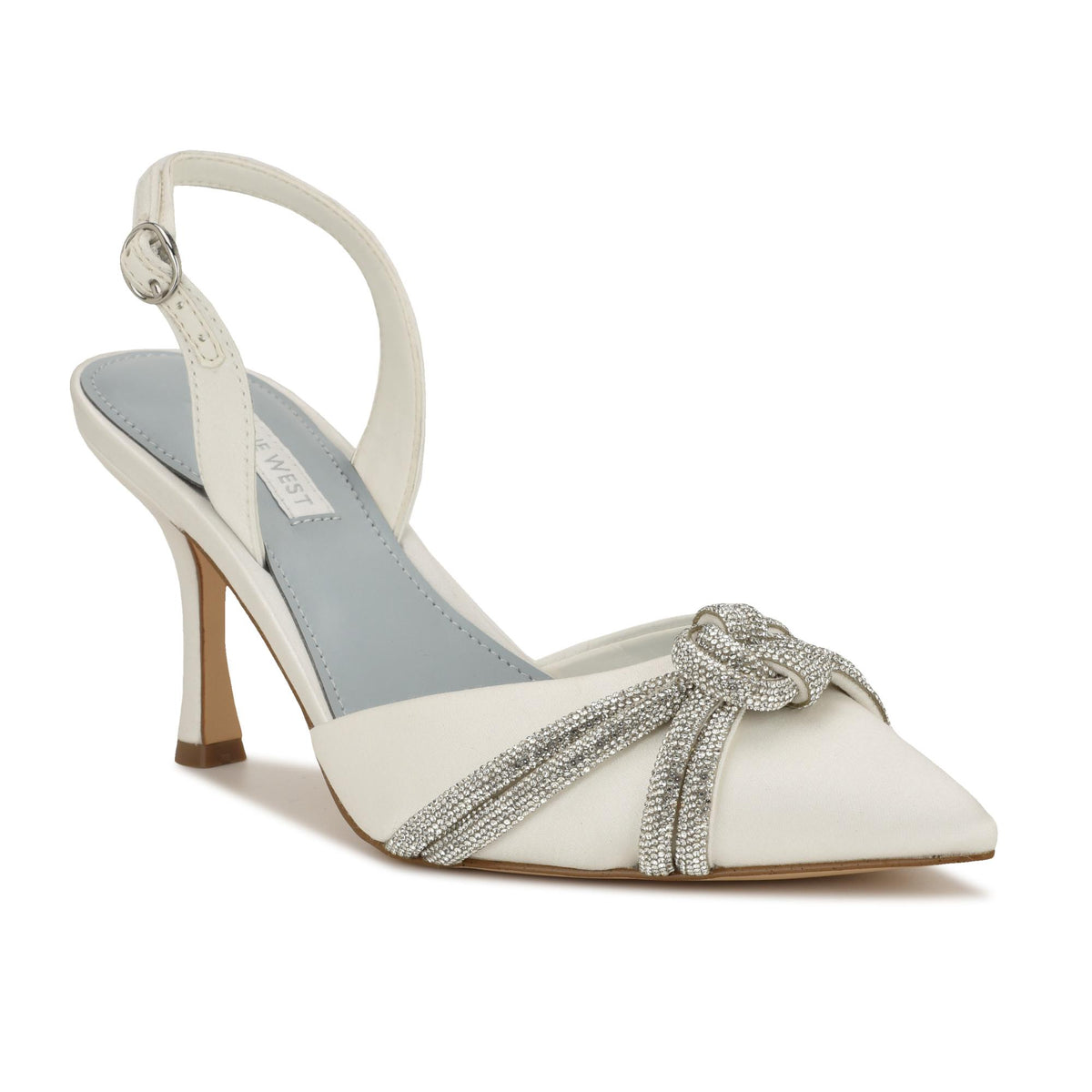 Nine West DEBY7 WHITE/ELEGANT LUX SATIN VF