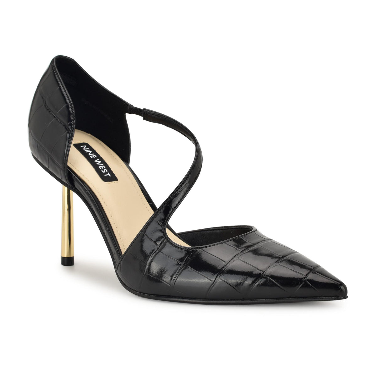 Nine West DOLEN3 BLACK/SHINY SIENA CROCO PU