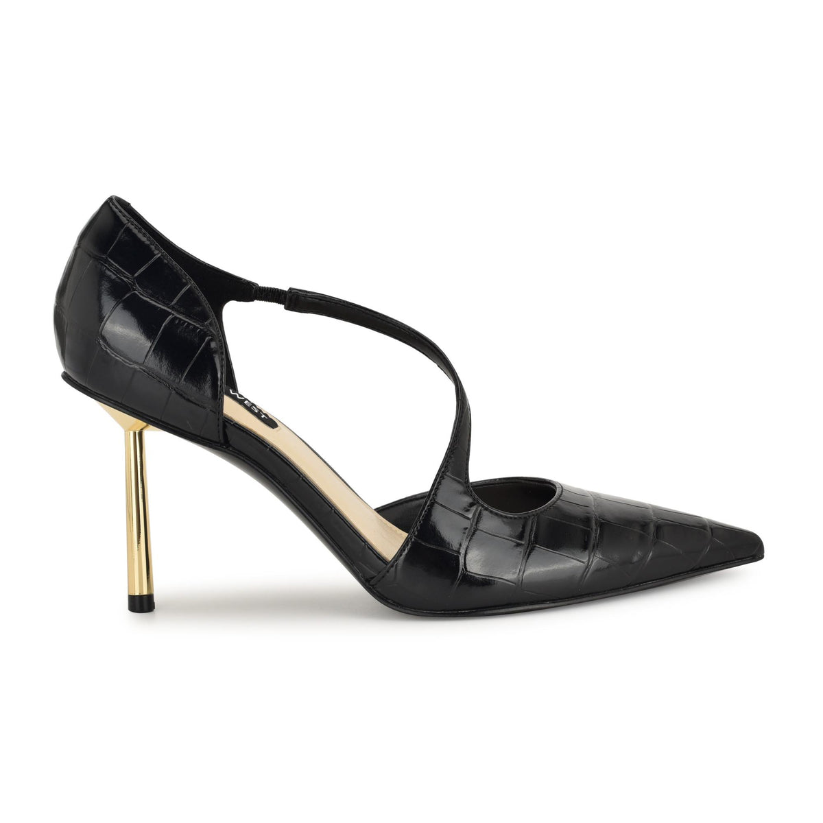 Nine West DOLEN3 BLACK/SHINY SIENA CROCO PU