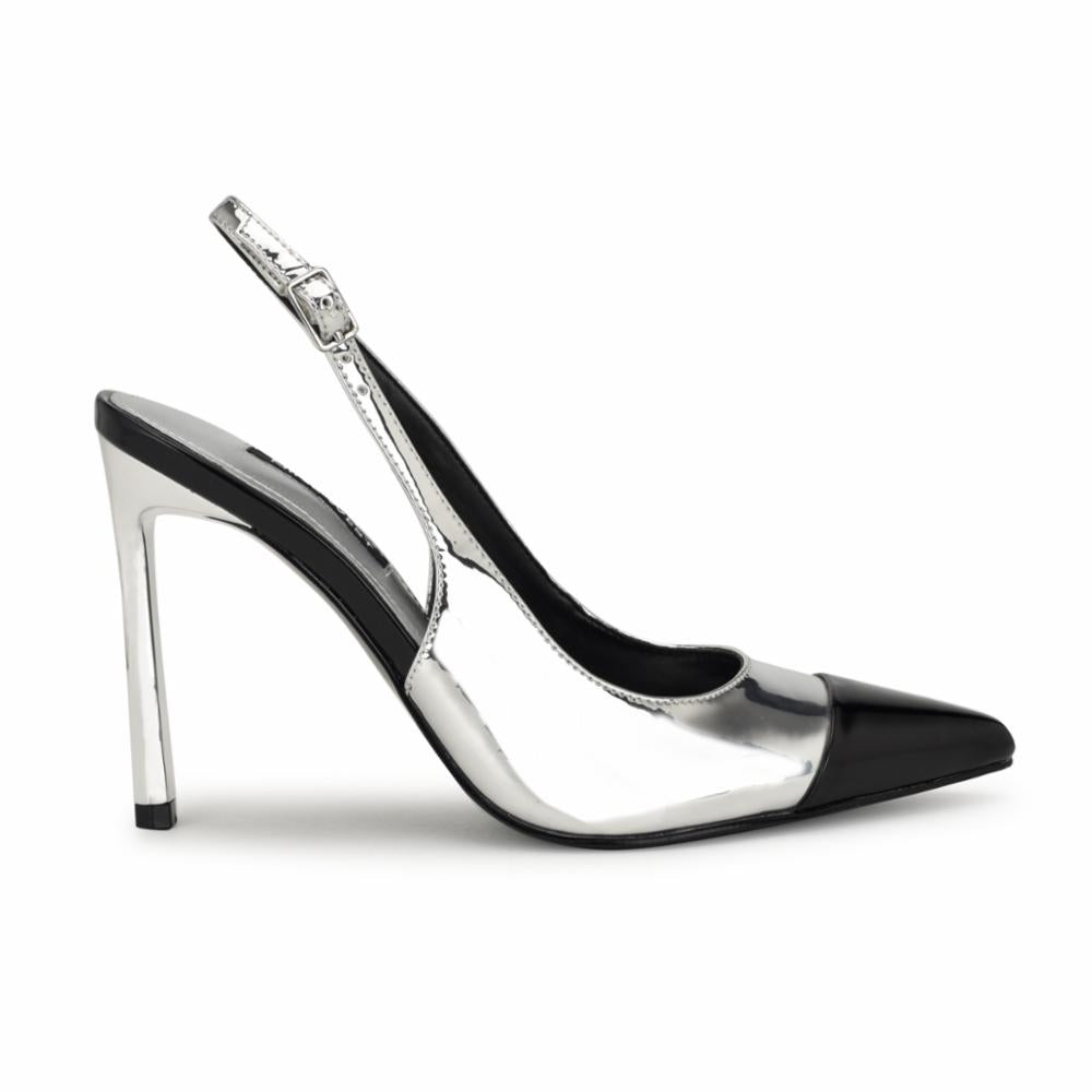 Nine West FABELE3 SILVER02/BLK/SUPERIOR MIRROR P