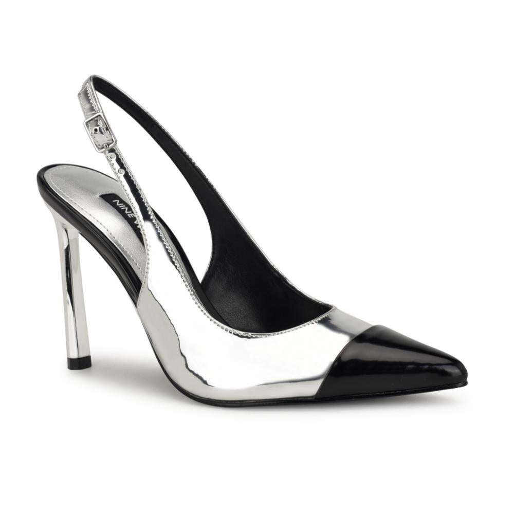 Nine West FABELE3 SILVER02/BLK/SUPERIOR MIRROR P