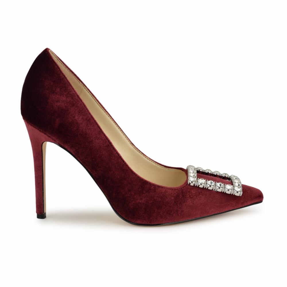 Nine West FRANNY2 BURGUNDY159/HS VELVET-02