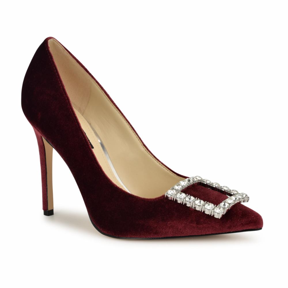 Nine West FRANNY2 BURGUNDY159/HS VELVET-02