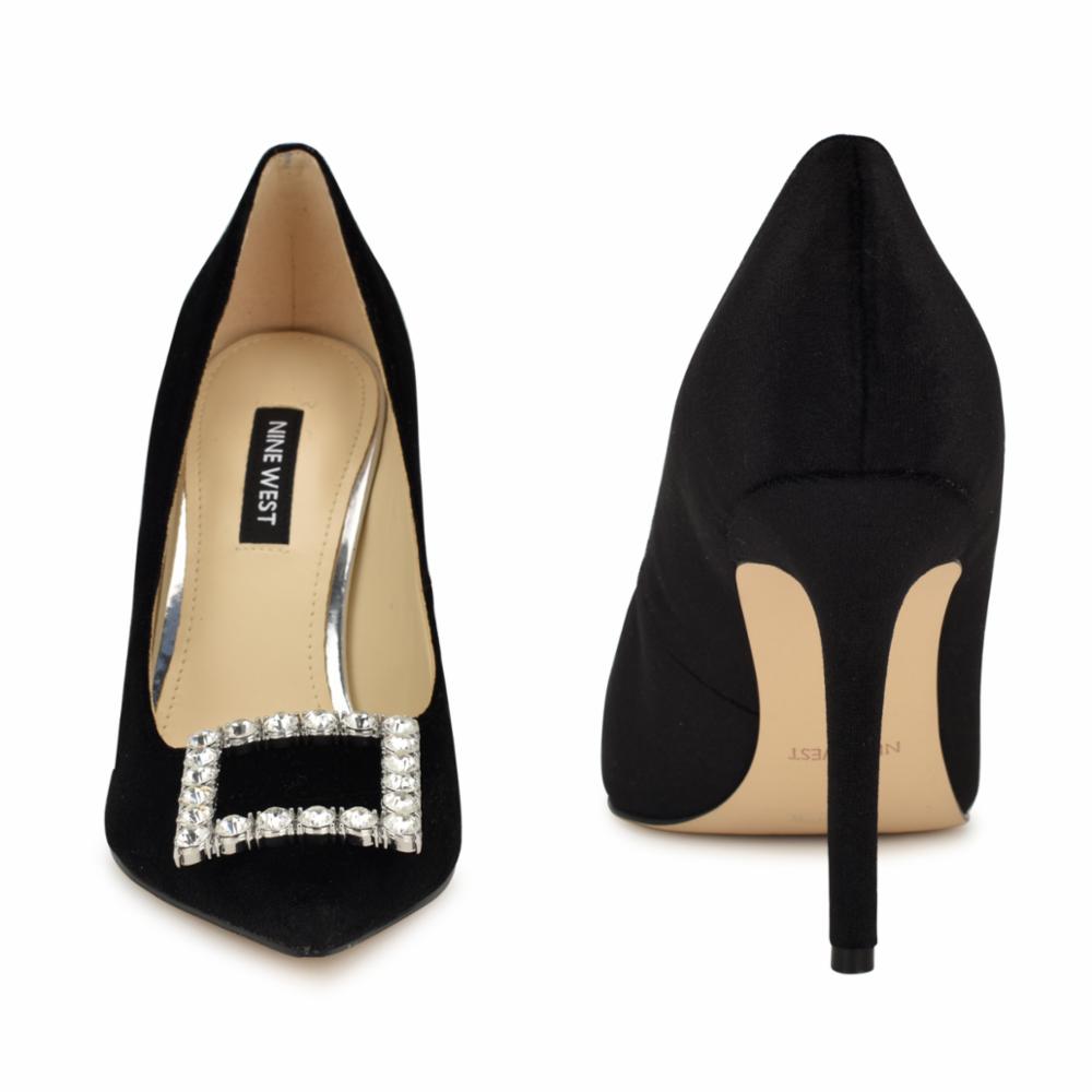 Nine West FRANNY2 BLACK/HS VELVET-02