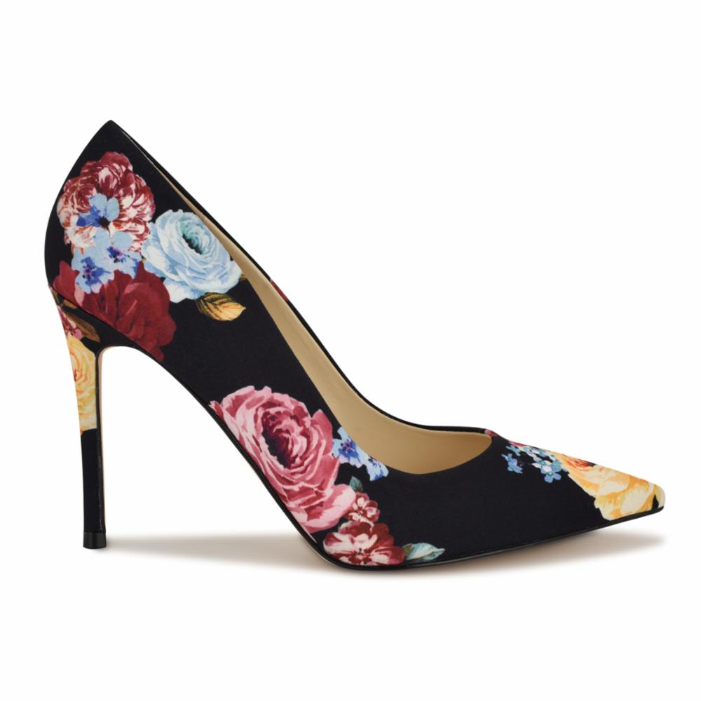 Nine West FRESH2 BLACK MULTI/NEW SCATTERED ROSE