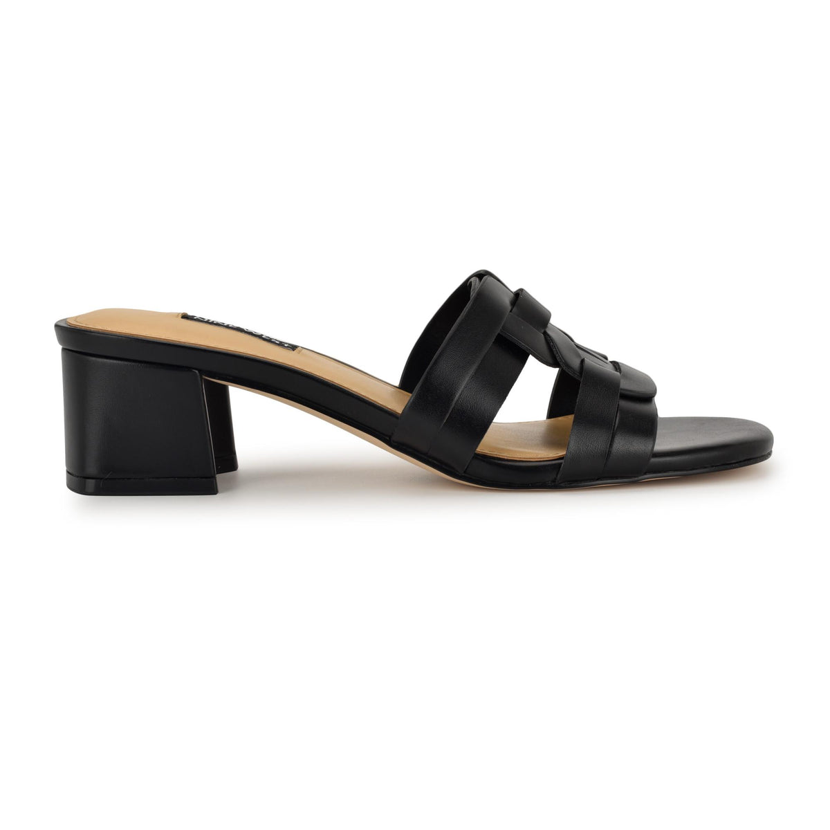 Nine West GENNIE3 BLACK/NEW BRNISHED PU RAW EDGE