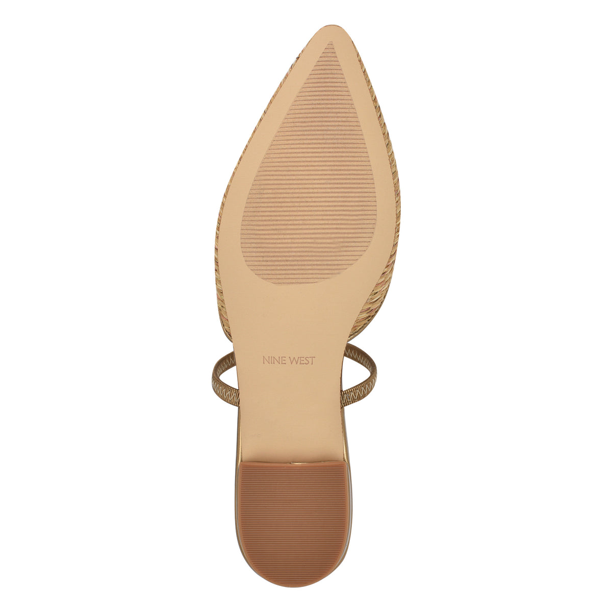 NINE WEST GORGAP2 NATURAL91255/BRONZE34/METALLIC