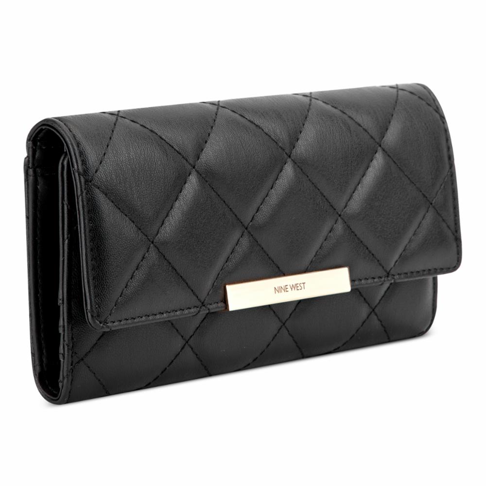 Nine West Handbags MIRABELLA SLG CHECK SEC BLACK