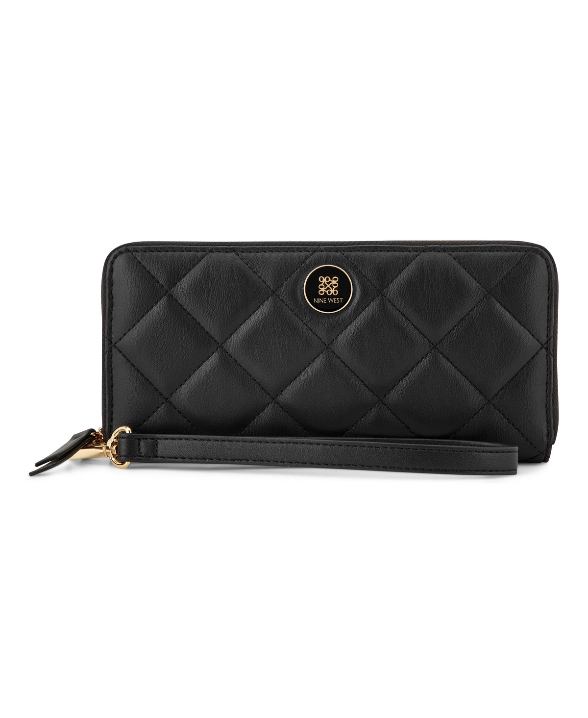 Nine West Handbags HALEEMA SLG ZIP ARND WRSLT WLT BLACK