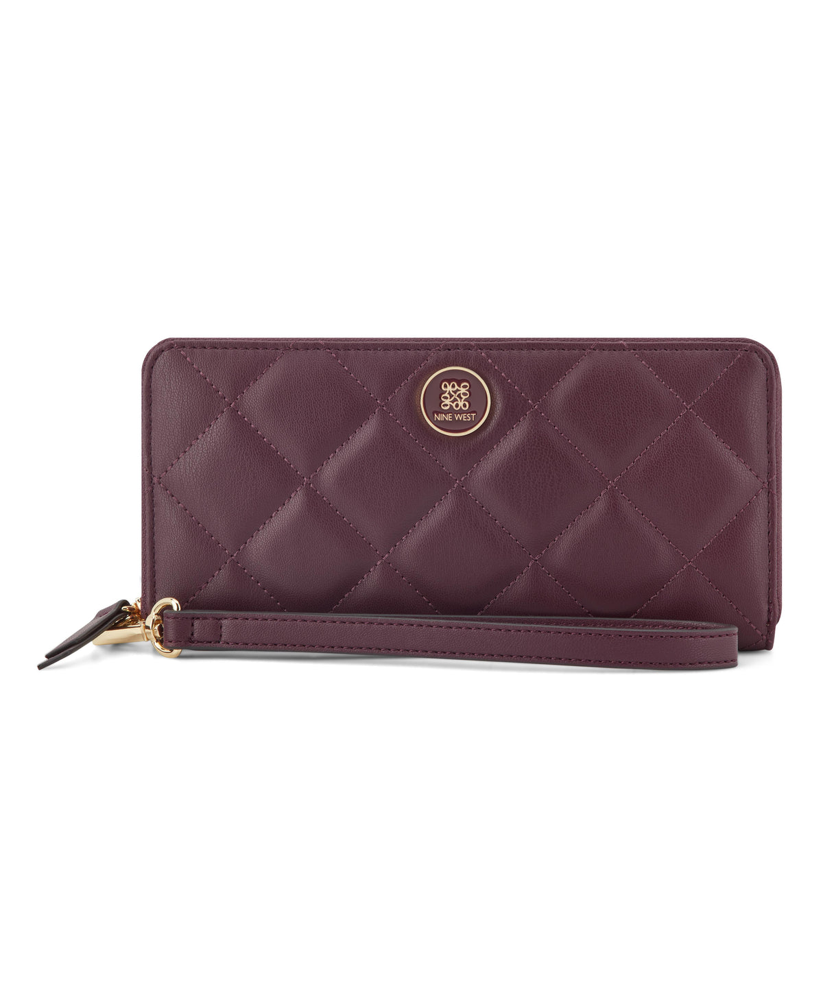 Nine West Handbags HALEEMA SLG ZIP ARND WRSLT WLT BOYSENBERRY