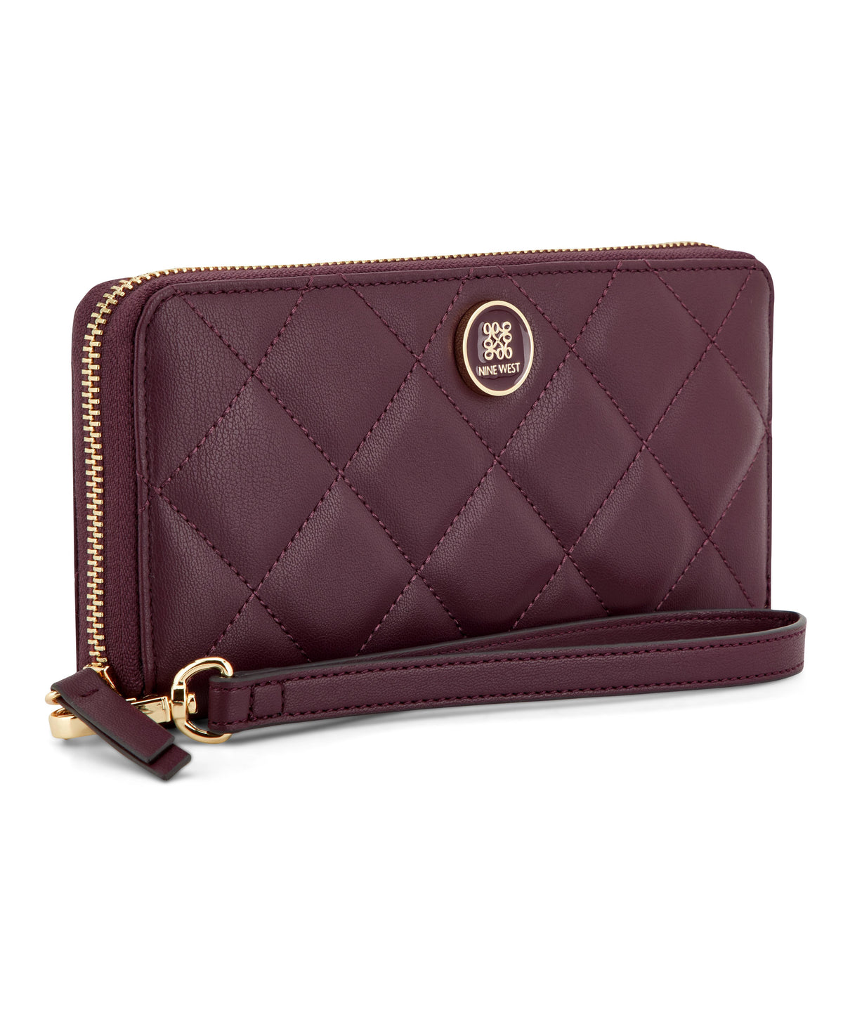 Nine West Handbags HALEEMA SLG ZIP ARND WRSLT WLT BOYSENBERRY