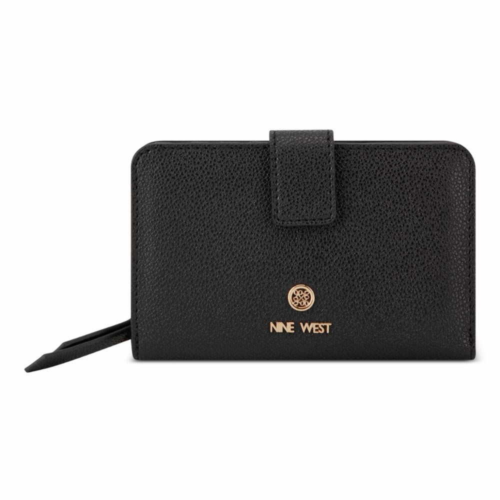 Nine West Handbags LOCKUP 9 SLG FRENCH WALLET BLACK