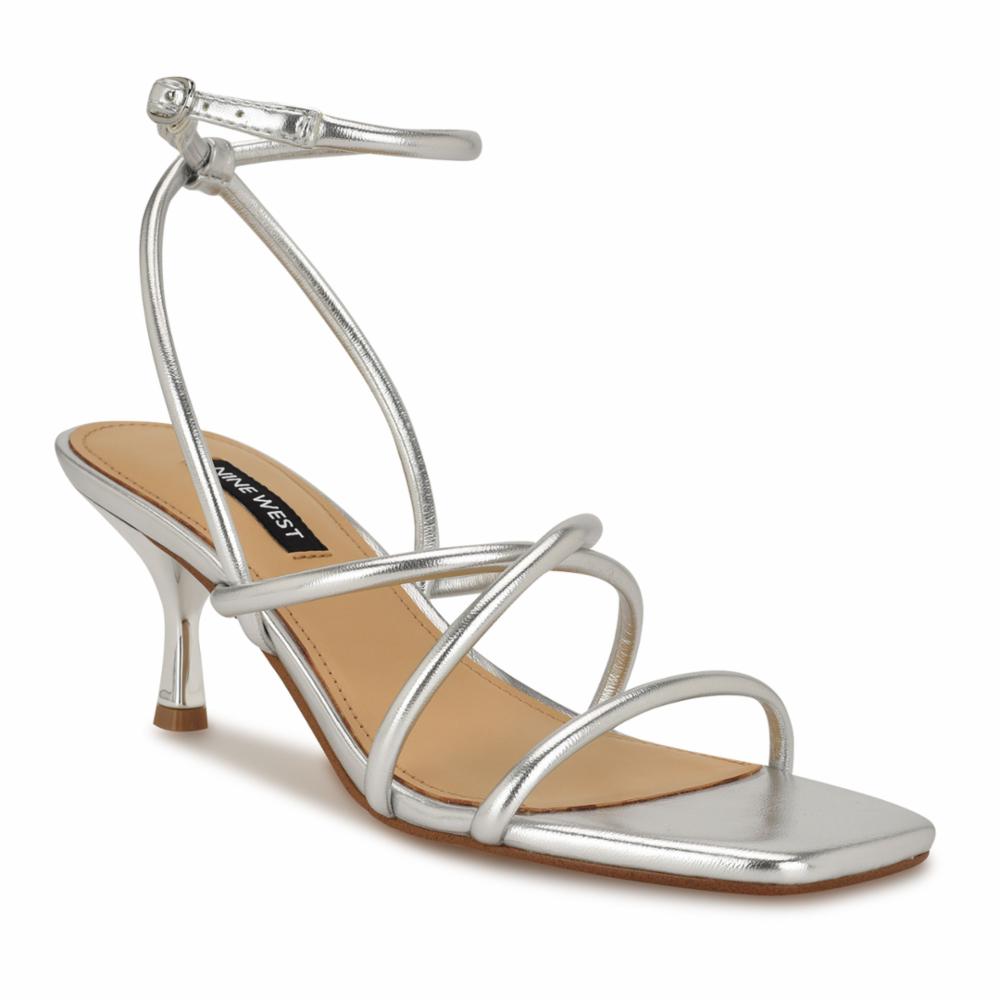 Nine West HIVEN3 SILVER/METALLIC SOFT GRAIN NAP