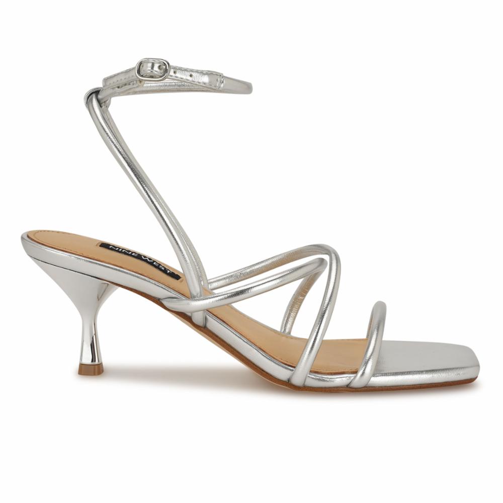 Nine West HIVEN3 SILVER/METALLIC SOFT GRAIN NAP