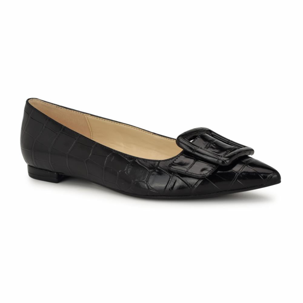 Nine West JESIKE3 BLACK/SIENA CROCO PU