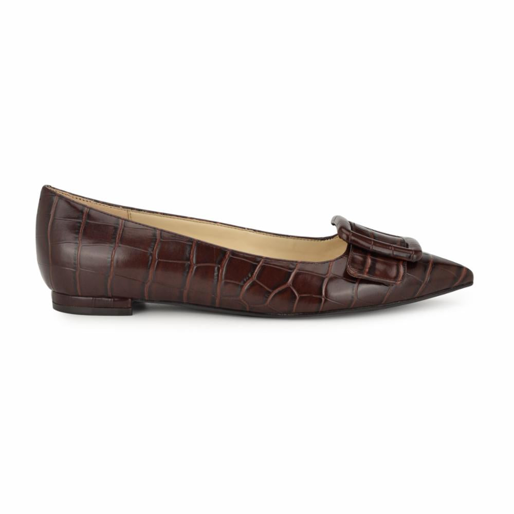 Nine West JESIKE3 BROWN68651/SIENA CROCO PU