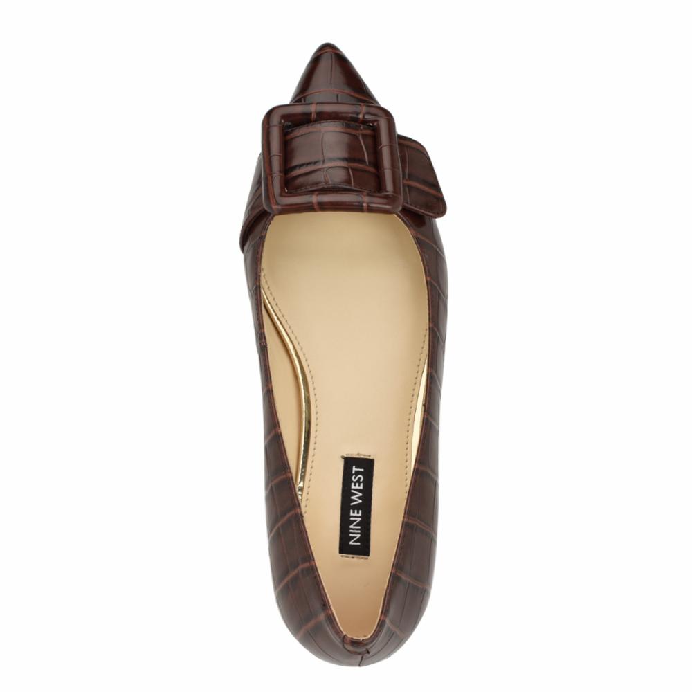 Nine West JESIKE3 BROWN68651/SIENA CROCO PU