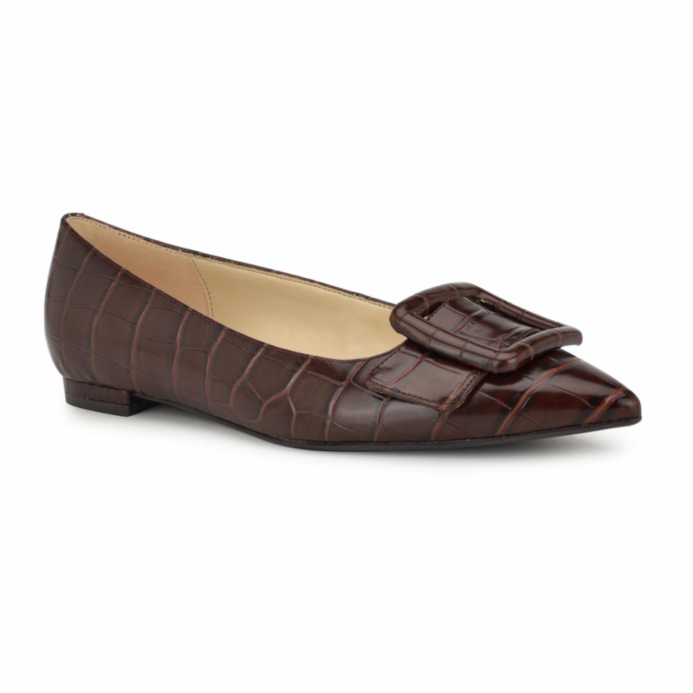 Nine West JESIKE3 BROWN68651/SIENA CROCO PU