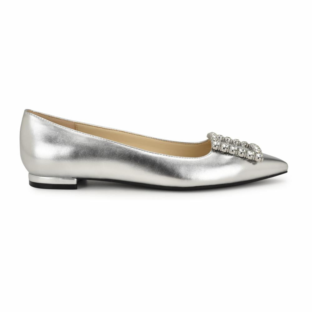 Nine West JESIKES3 SILVER/LAMINATO SOFT PU W/FILM