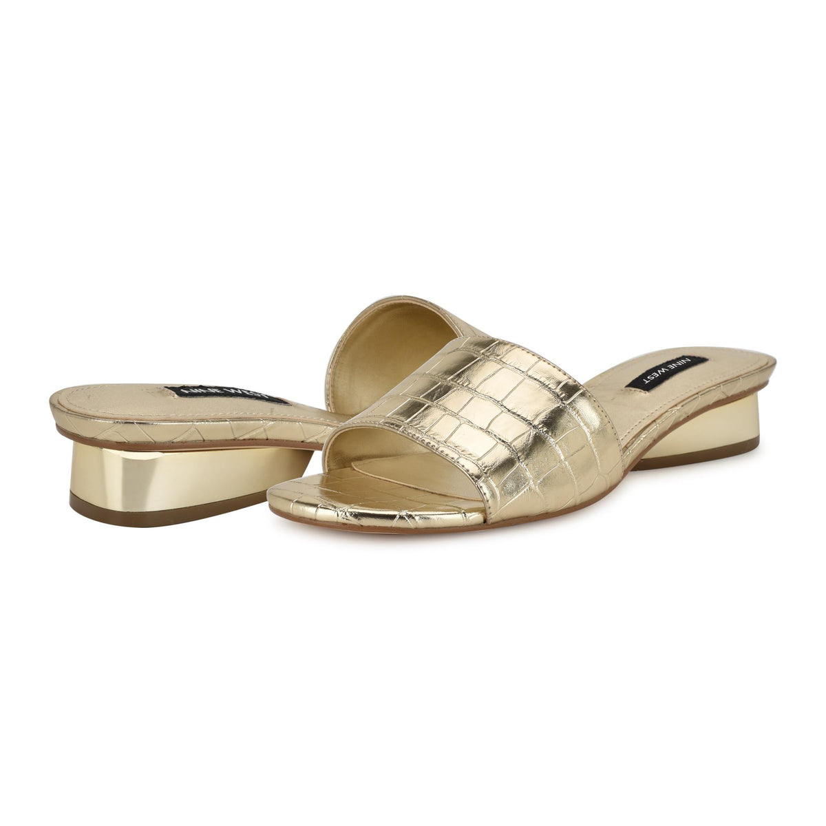 Nine West KIMMS3 PLATINO/YS METALLIC PATENT CRO