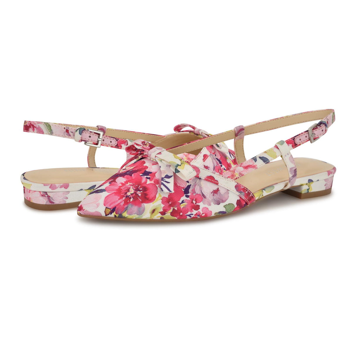 Nine West LANELA2 PINK MULTI/TEA PARTY FLORAL ON