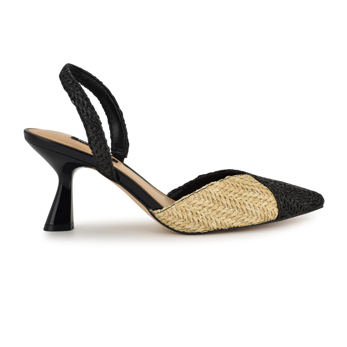 Nine West MAOUA2 NATURAL03/BLACK/RS WOVEN PP RA