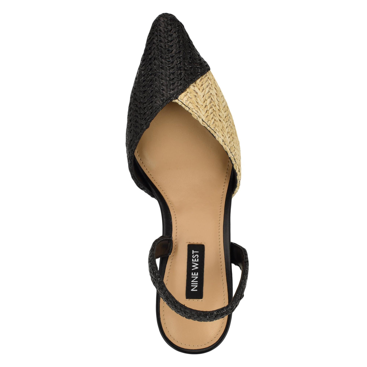 Nine West MAOUA2 NATURAL03/BLACK/RS WOVEN PP RA