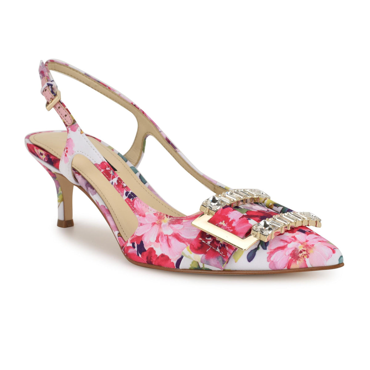 Nine West NEERI2 PINK MULTI/TEA PARTY FLORAL ON