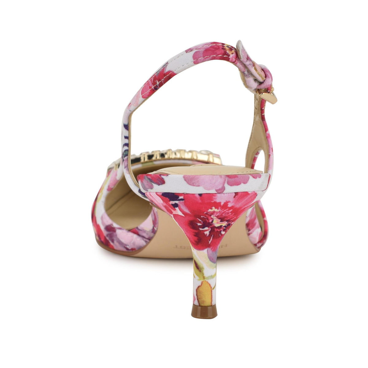 Nine West NEERI2 PINK MULTI/TEA PARTY FLORAL ON