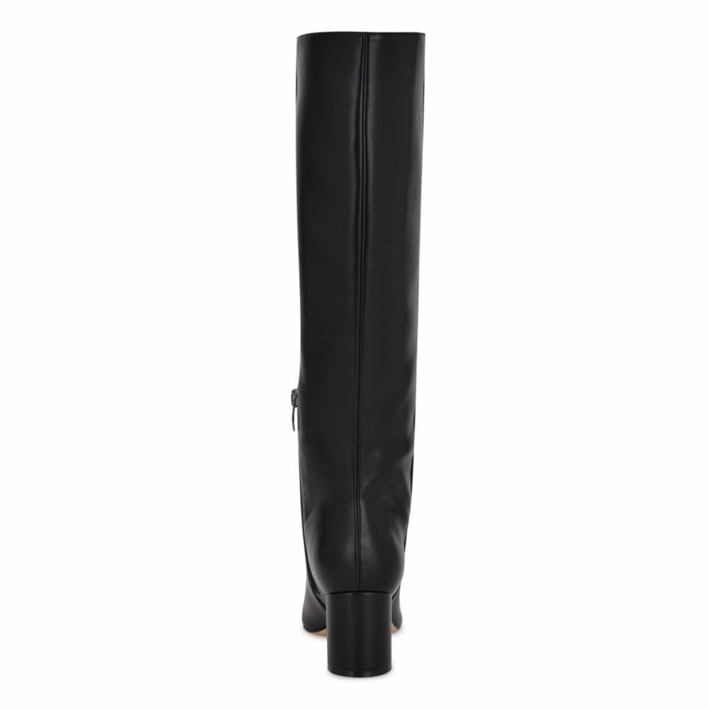 Nine West NETION3_WIDE CALF BLACK/SOFT GRAIN NAPPA PU BT