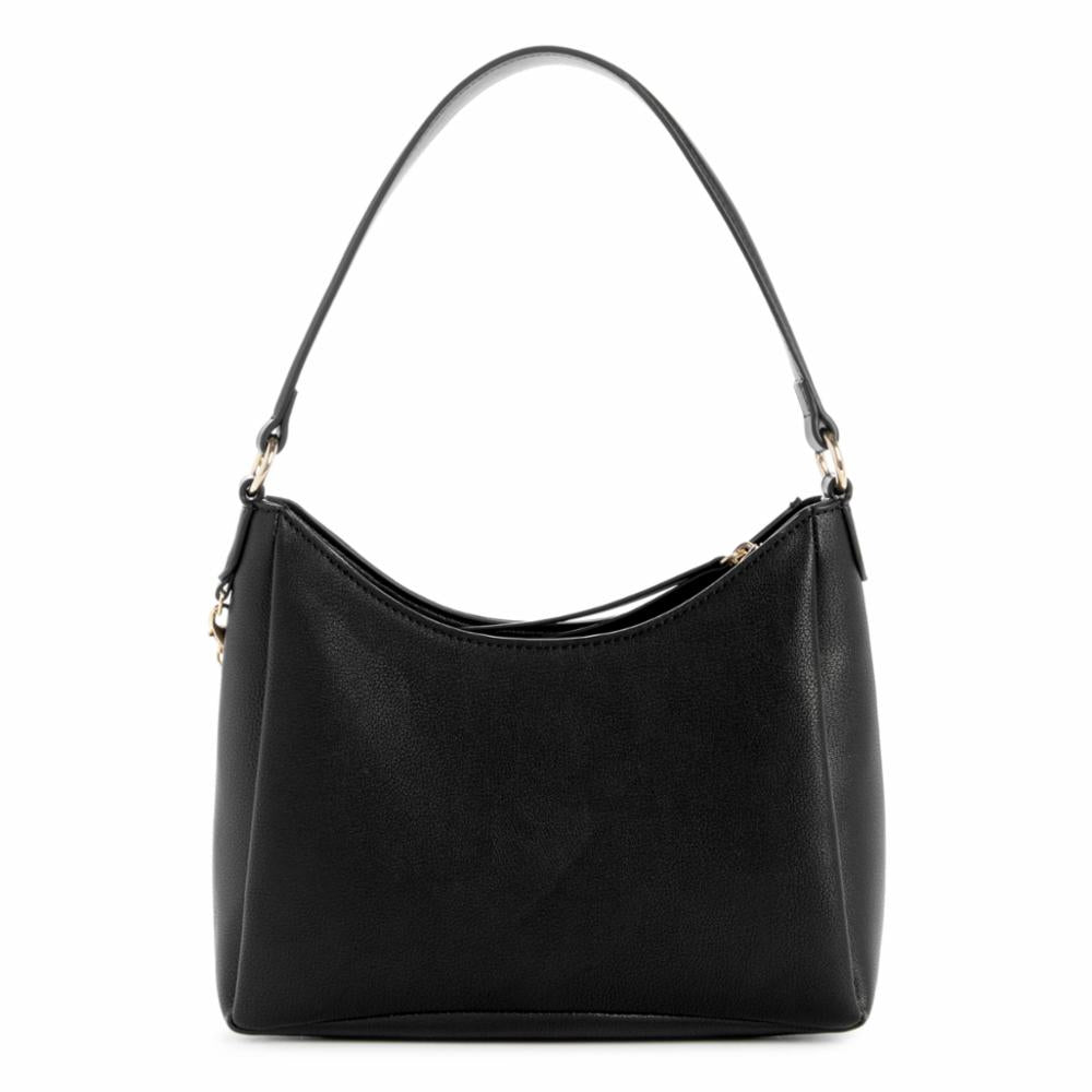 Nine West Handbags MAVERICK TOP ZIP SHOULDER BAG BLACK