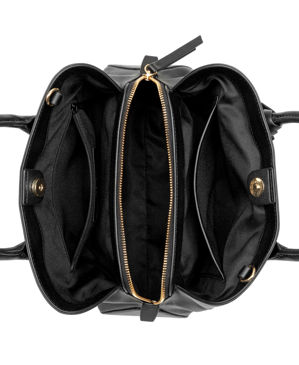 Nine West Handbags LAKELYN 3 COMP SATCHEL BLACK