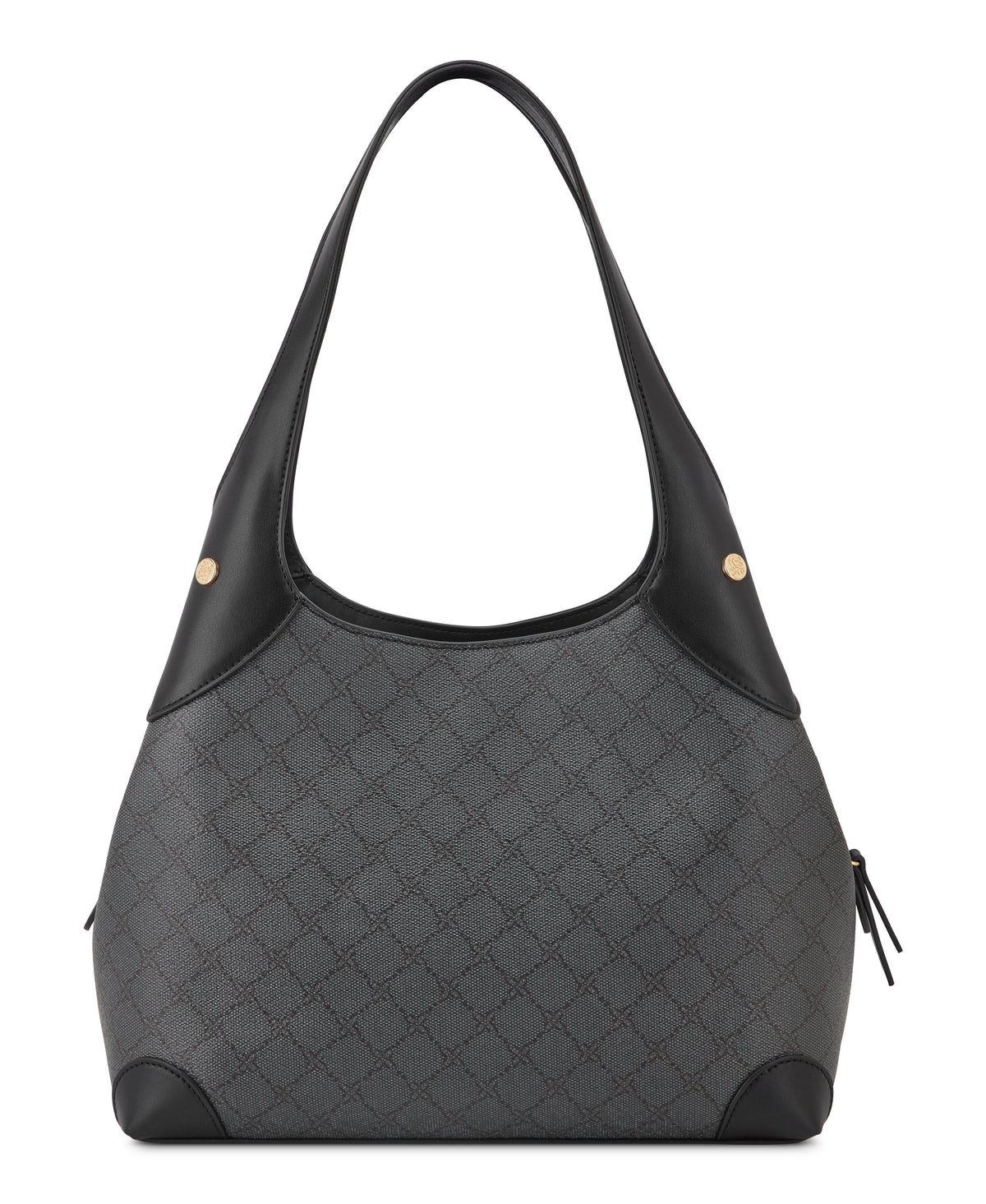 Nine West Handbags EAMON 3 COMP SHOULDER BAG ONYX LOGO