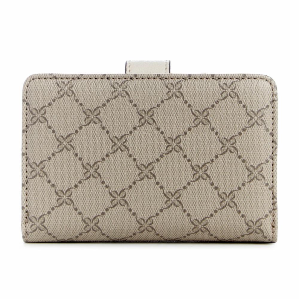 Nine West Handbags LOCKUP 9 SLG FRENCH WALLET BEIGE LOGO/MILK