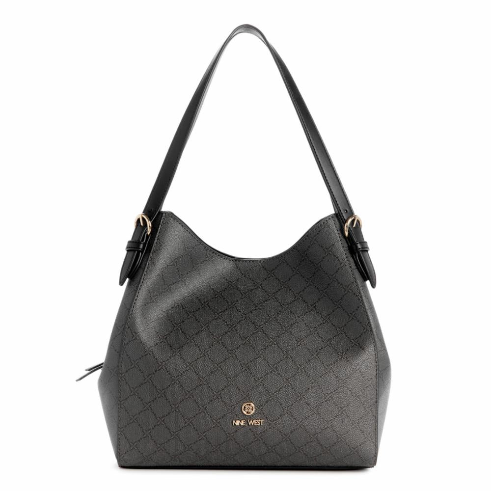 Nine West Handbags SIERA 3 COMP CARRYALL ONYX LOGO