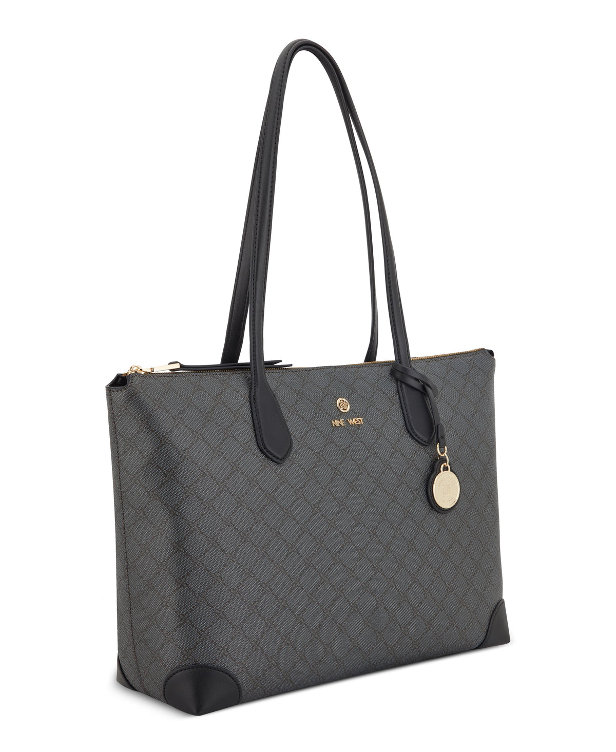 Nine West Handbags KYRIE TECH TOTE ONYX LOGO