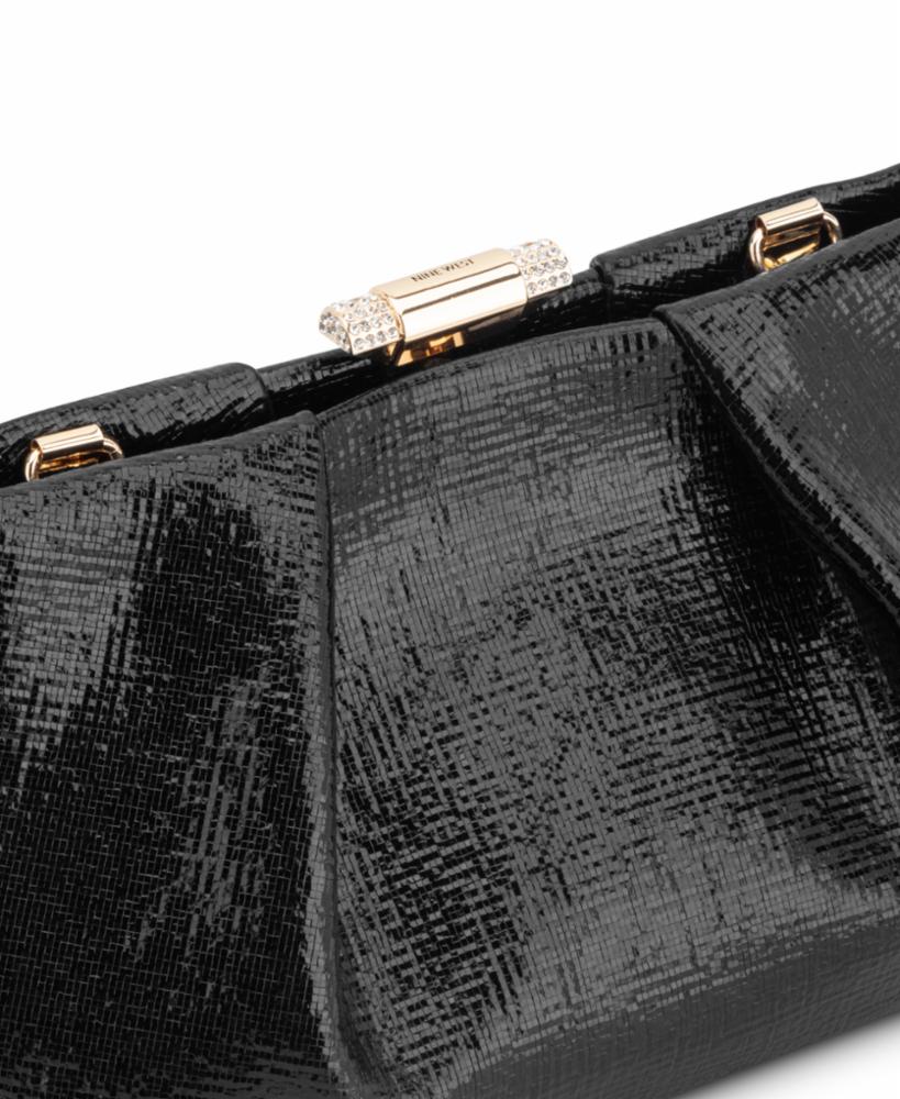 Nine West Handbags CRAMER CONVERTIBLE CLUTCH BLACK