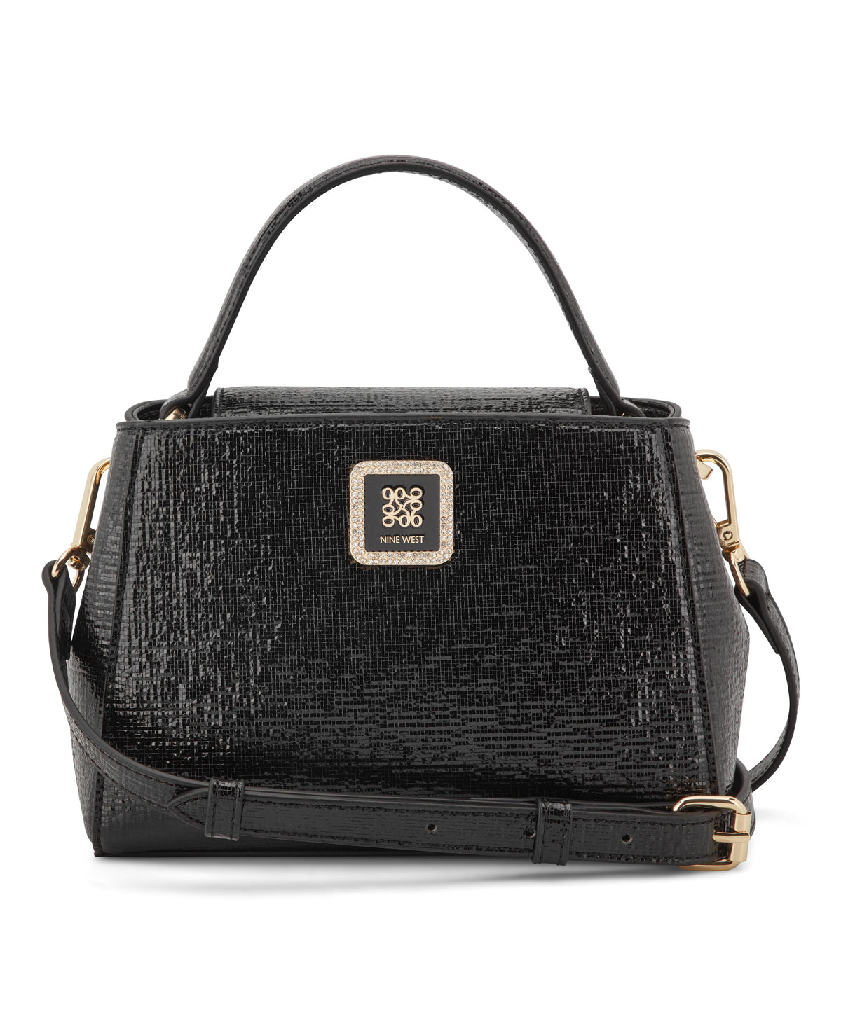 Nine West Handbags NIAMH TOP HANDLE CROSSBODY BLACK