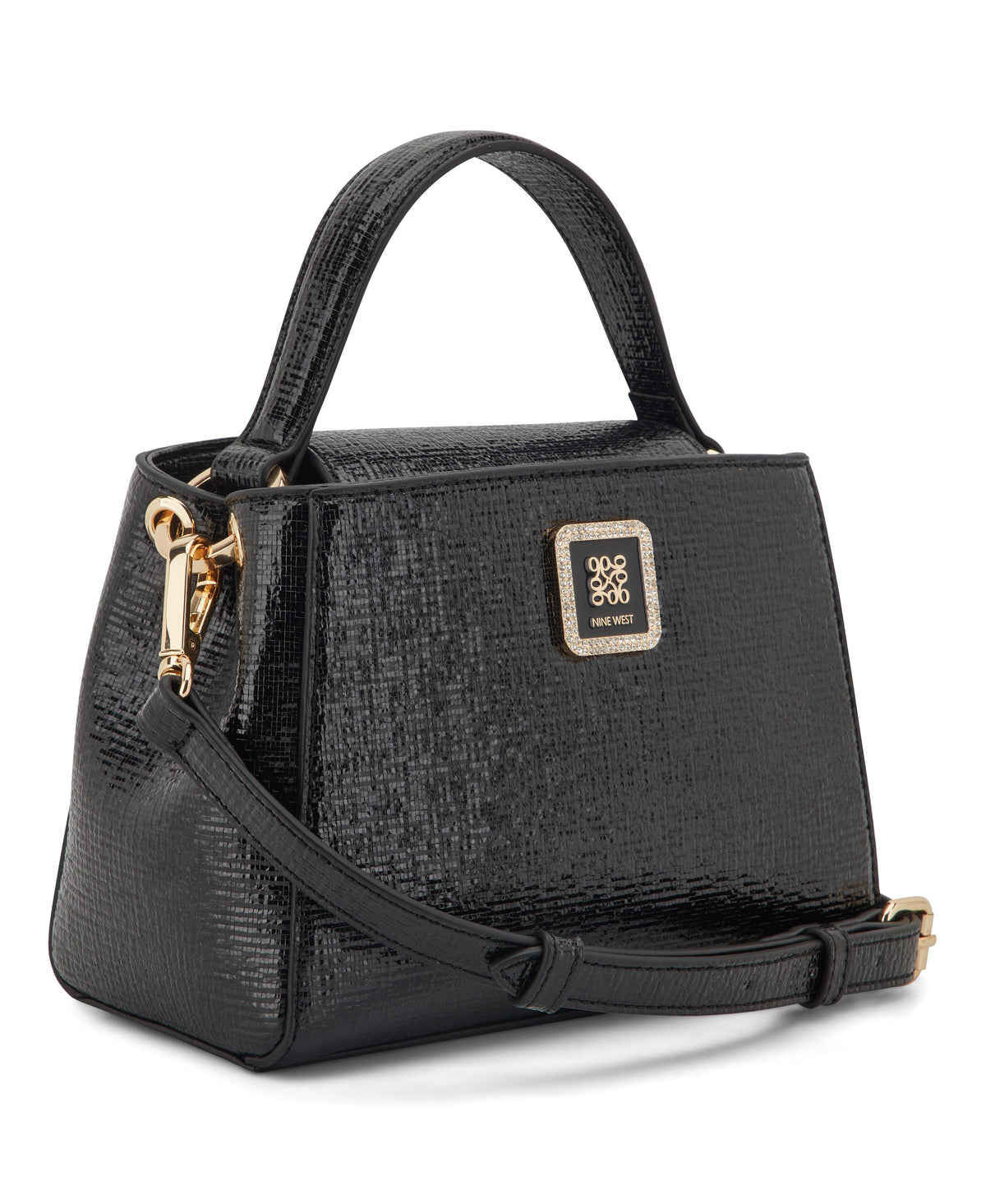 Nine West Handbags NIAMH TOP HANDLE CROSSBODY BLACK