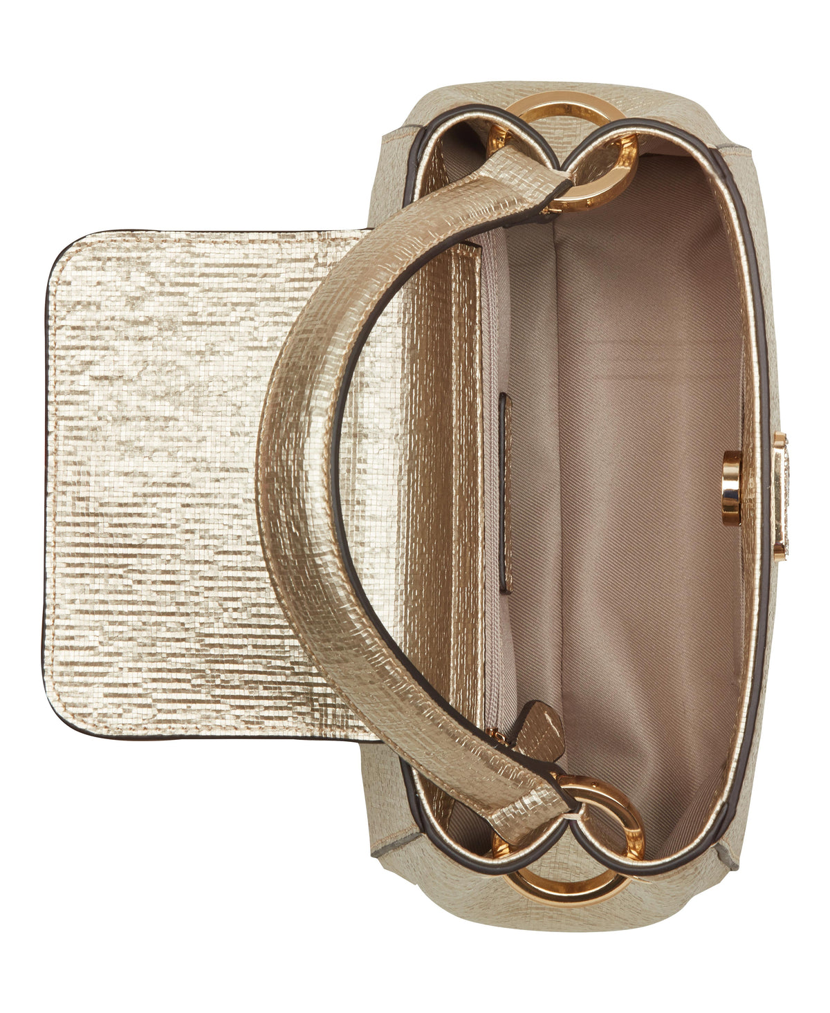 Nine West Handbags NIAMH TOP HANDLE CROSSBODY PLATINO