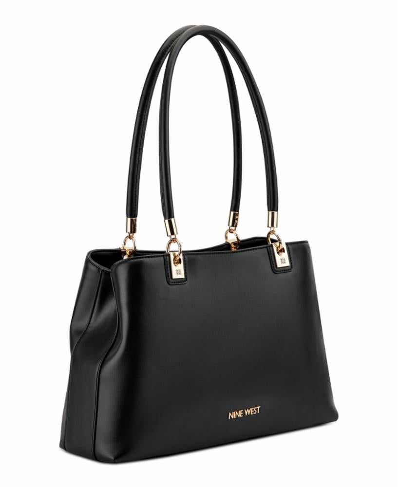 Nine West Handbags DONELLA 3 COMP CARRYALL BLACK